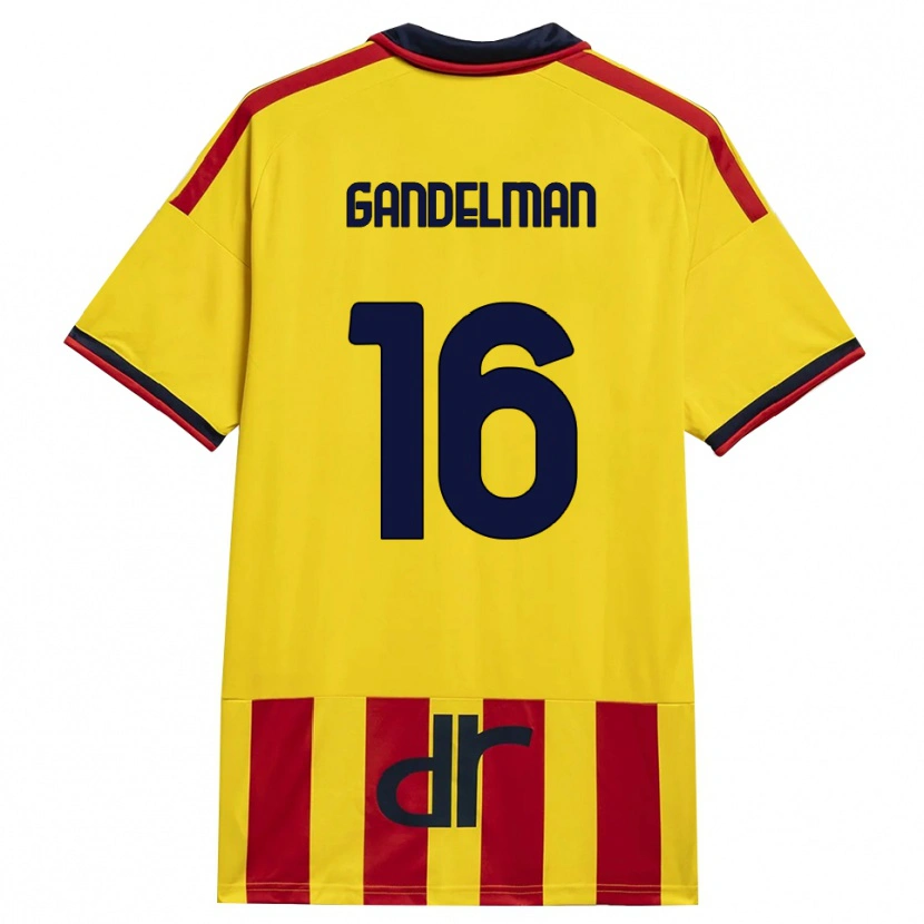 Danxen Kinder Omri Gandelman #16 Gelb Rot Heimtrikot Trikot 2026/27 T-Shirt Österreich