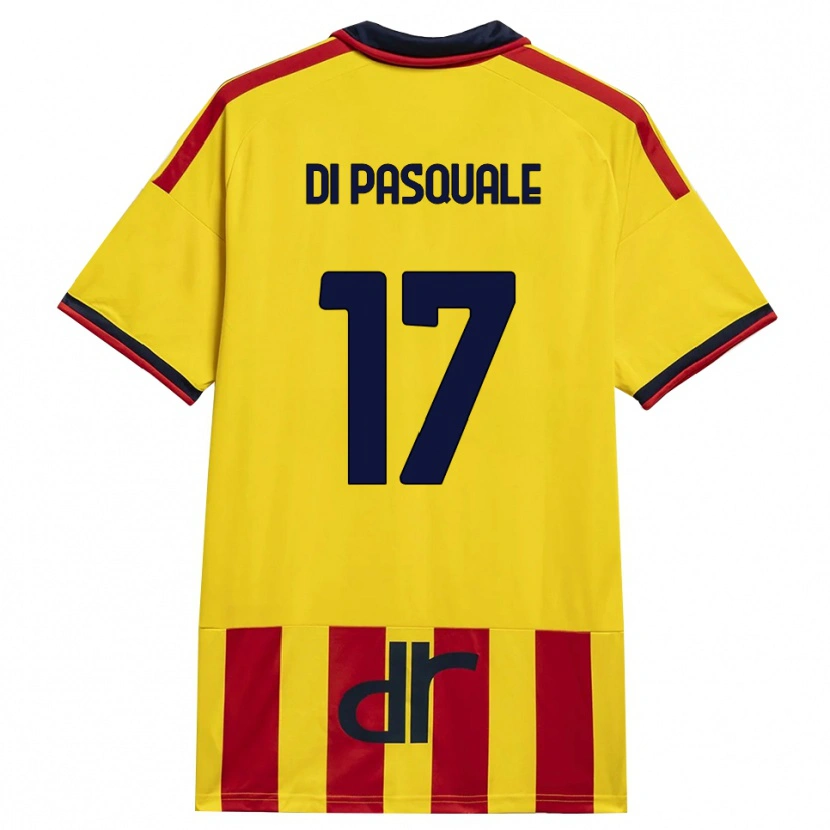 Danxen Kinder Alessandro Di Pasquale #17 Gelb Rot Heimtrikot Trikot 2026/27 T-Shirt Österreich