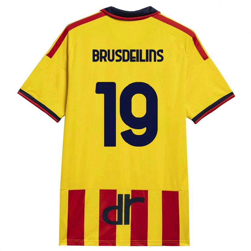 Danxen Kinder Bilal Brusdeilins #19 Gelb Rot Heimtrikot Trikot 2026/27 T-Shirt Österreich