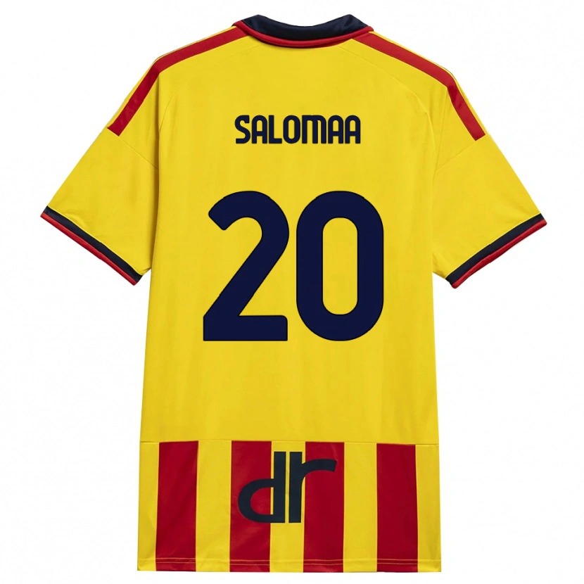 Danxen Kinder Henri Salomaa #20 Gelb Rot Heimtrikot Trikot 2026/27 T-Shirt Österreich