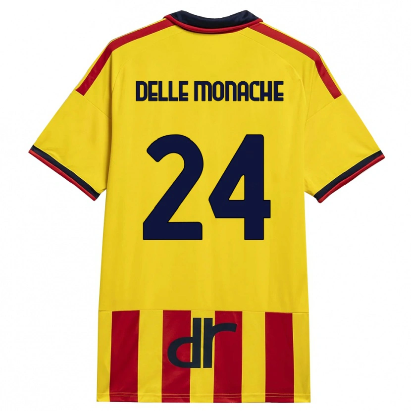 Danxen Kinder Marco Delle Monache #24 Gelb Rot Heimtrikot Trikot 2026/27 T-Shirt Österreich