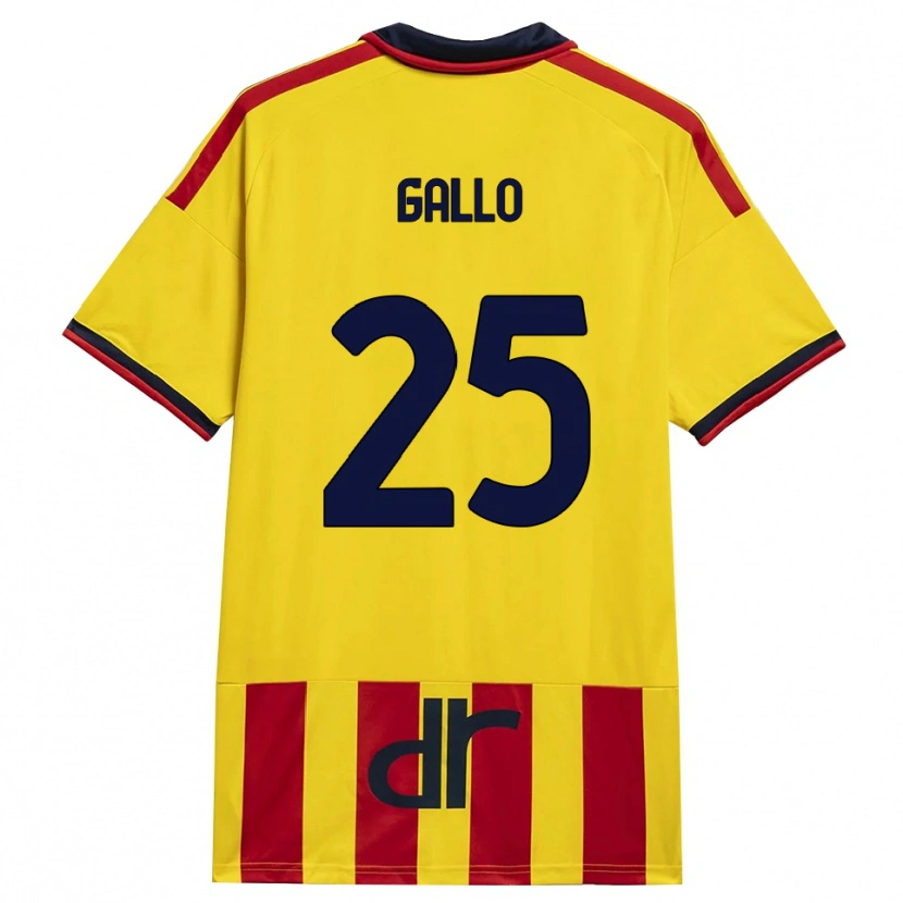 Danxen Kinder Antonino Gallo #25 Gelb Rot Heimtrikot Trikot 2026/27 T-Shirt Österreich