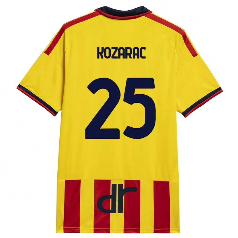 Danxen Kinder Haris Kozarac #25 Gelb Rot Heimtrikot Trikot 2026/27 T-Shirt Österreich