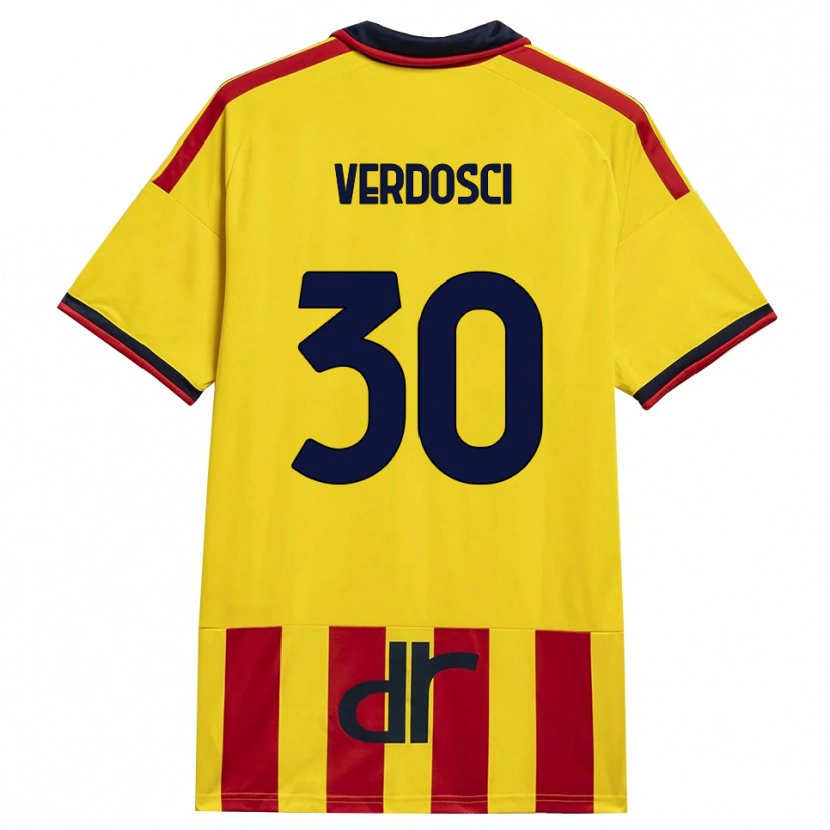 Danxen Kinder Simone Verdosci #30 Gelb Rot Heimtrikot Trikot 2026/27 T-Shirt Österreich