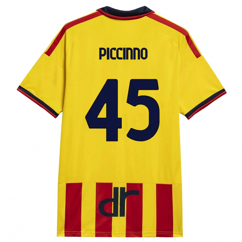 Danxen Kinder Daniele Piccinno #45 Gelb Rot Heimtrikot Trikot 2026/27 T-Shirt Österreich