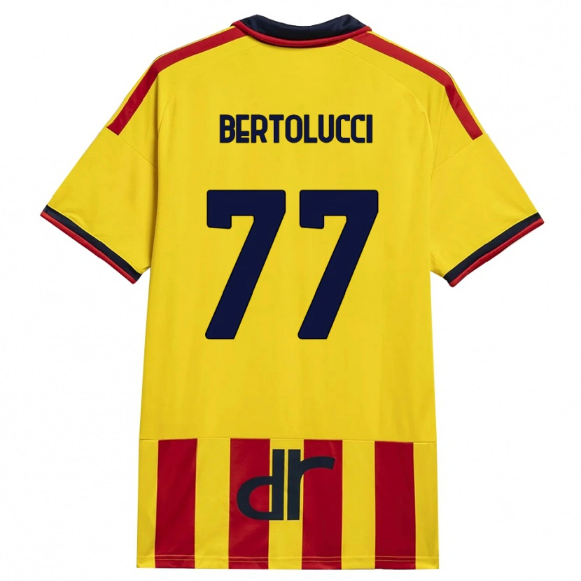 Danxen Kinder Sandro Bertolucci #77 Gelb Rot Heimtrikot Trikot 2026/27 T-Shirt Österreich