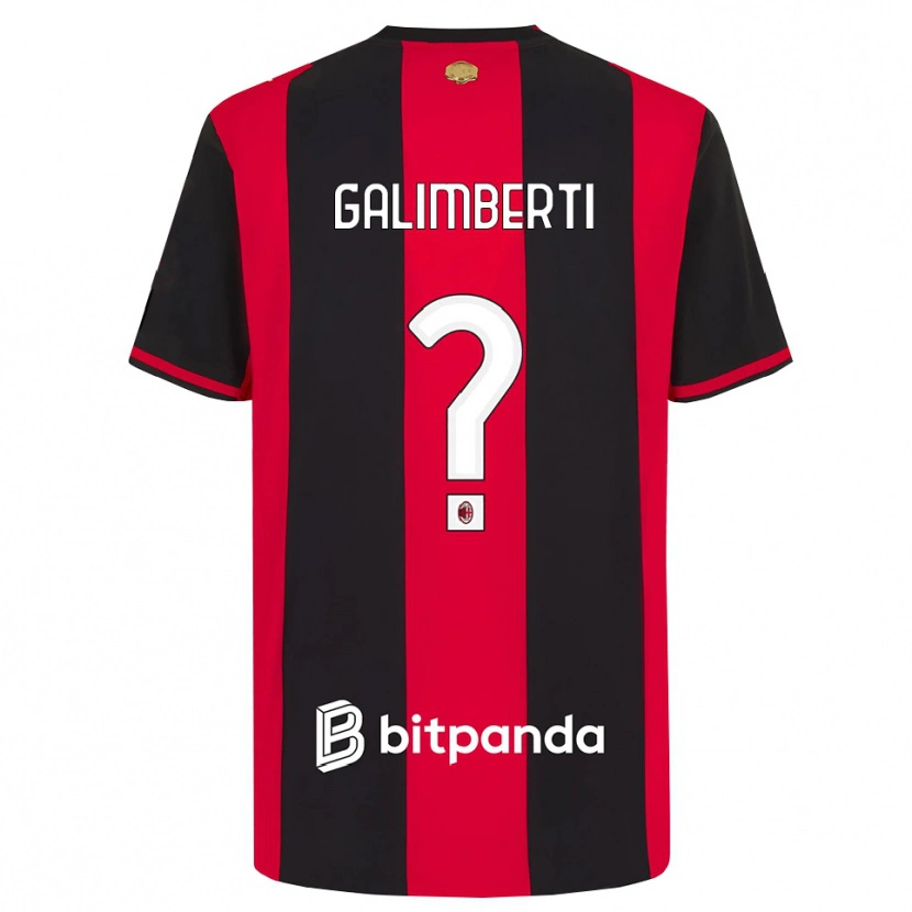Danxen Kinder Vittorio Galimberti #0 Rot Schwarz Weiß Heimtrikot Trikot 2026/27 T-Shirt Österreich