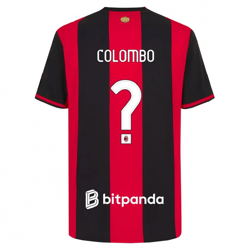 Danxen Kinder Tommaso Colombo #0 Rot Schwarz Weiß Heimtrikot Trikot 2026/27 T-Shirt Österreich