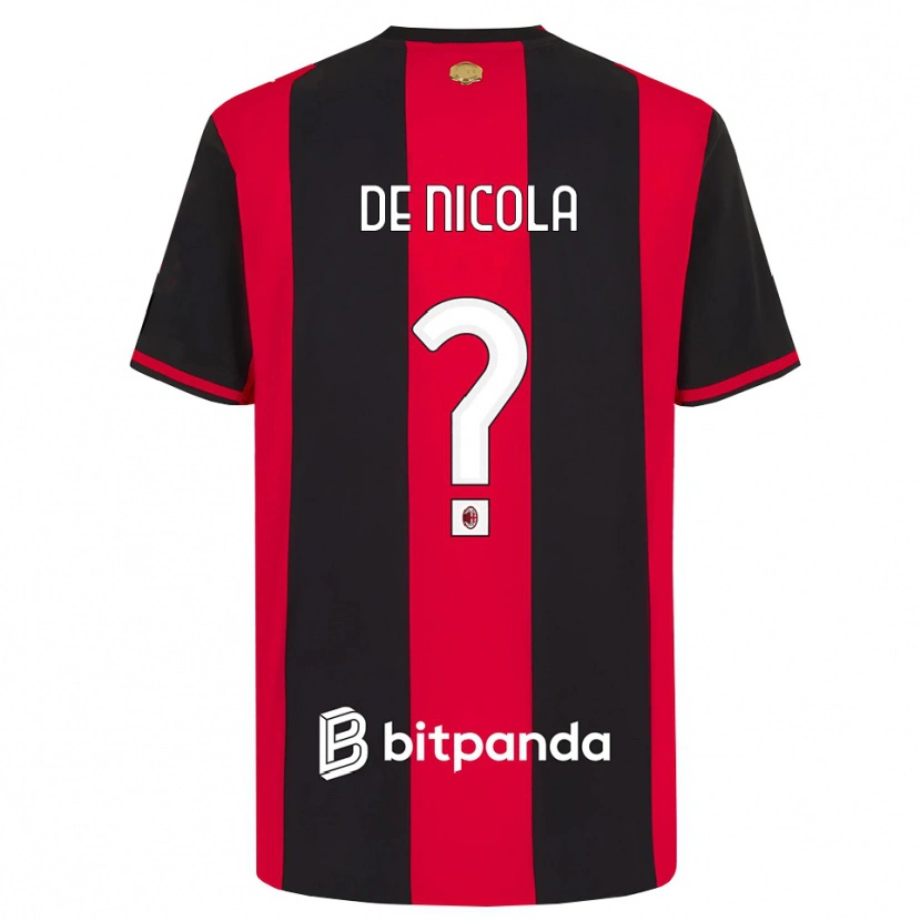 Danxen Kinder Donato De Nicola #0 Rot Schwarz Weiß Heimtrikot Trikot 2026/27 T-Shirt Österreich