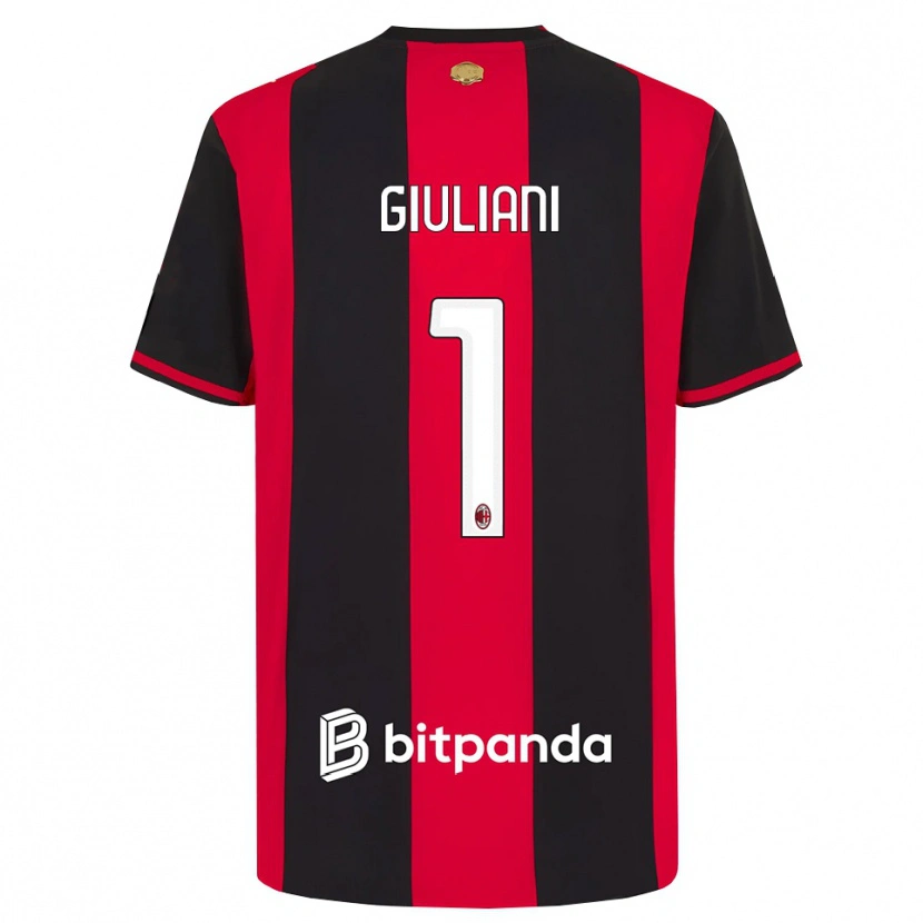 Danxen Kinder Laura Giuliani #1 Rot Schwarz Weiß Heimtrikot Trikot 2026/27 T-Shirt Österreich
