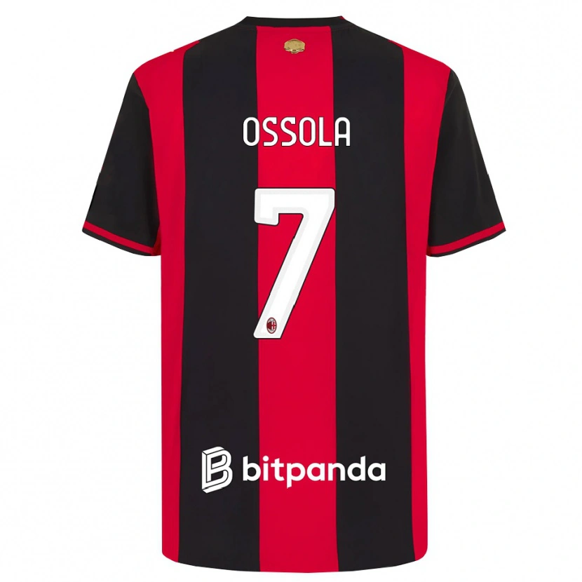 Danxen Kinder Lorenzo Ossola #7 Rot Schwarz Weiß Heimtrikot Trikot 2026/27 T-Shirt Österreich