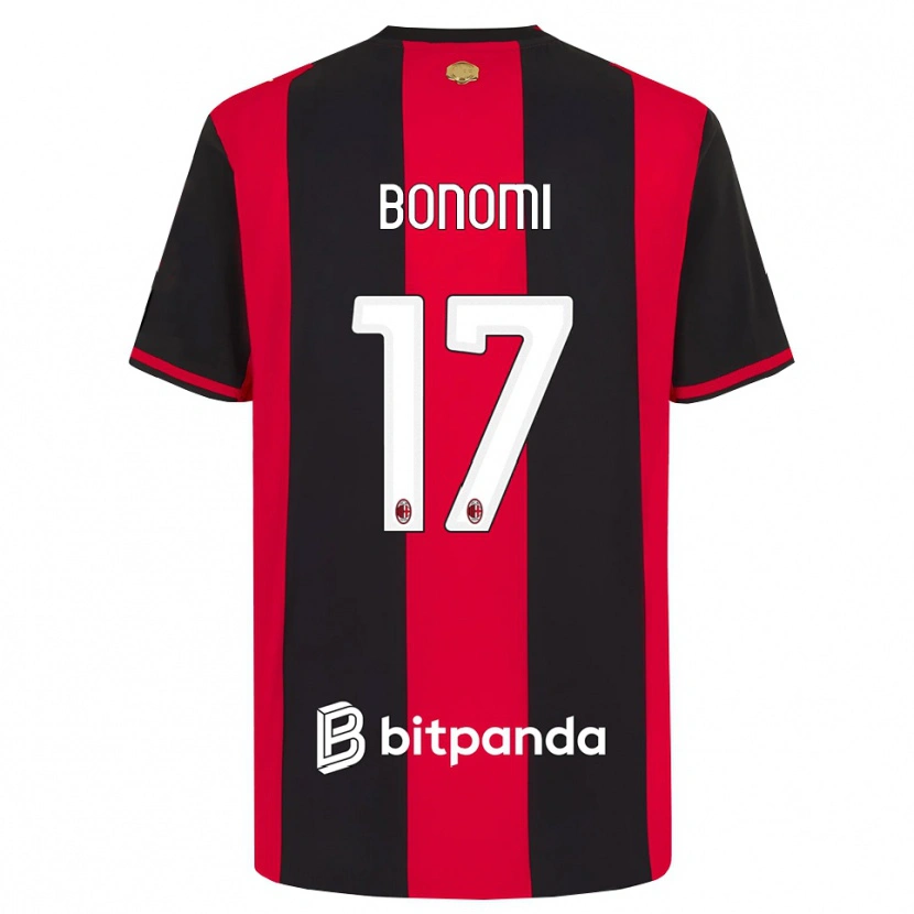 Danxen Kinder Francesco Bonomi #17 Rot Schwarz Weiß Heimtrikot Trikot 2026/27 T-Shirt Österreich