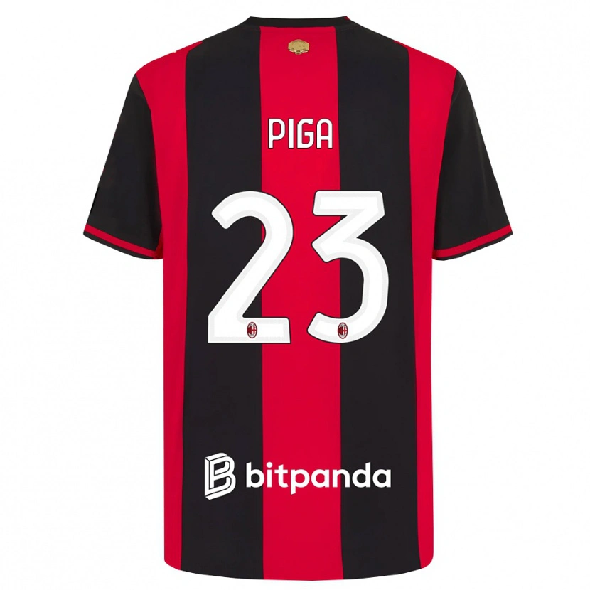 Danxen Kinder Julie Piga #23 Rot Schwarz Weiß Heimtrikot Trikot 2026/27 T-Shirt Österreich