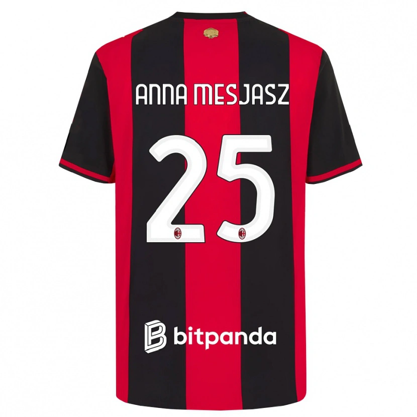 Danxen Kinder Małgorzata Anna Mesjasz #25 Rot Schwarz Weiß Heimtrikot Trikot 2026/27 T-Shirt Österreich