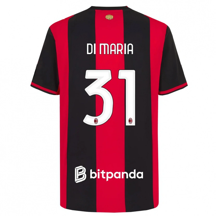 Danxen Kinder Alessandro Di Maria #31 Rot Schwarz Weiß Heimtrikot Trikot 2026/27 T-Shirt Österreich
