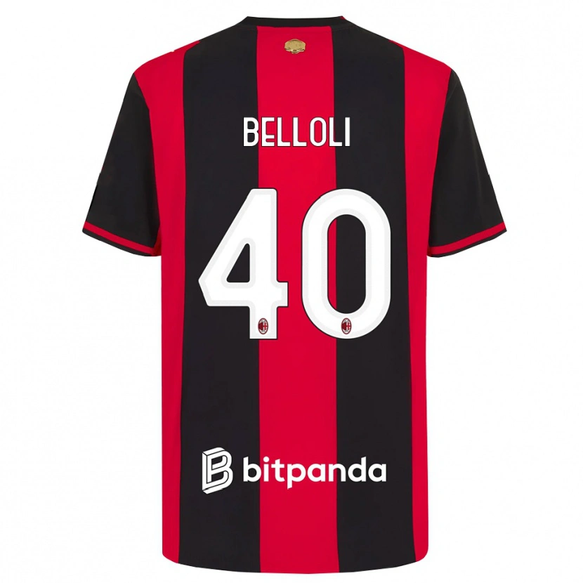 Danxen Kinder Sofia Belloli #40 Rot Schwarz Weiß Heimtrikot Trikot 2026/27 T-Shirt Österreich