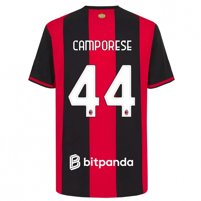 Danxen Kinder Michele Camporese #44 Rot Schwarz Weiß Heimtrikot Trikot 2026/27 T-Shirt Österreich