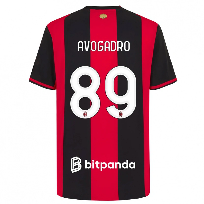 Danxen Kinder Pietro Avogadro #89 Rot Schwarz Weiß Heimtrikot Trikot 2026/27 T-Shirt Österreich