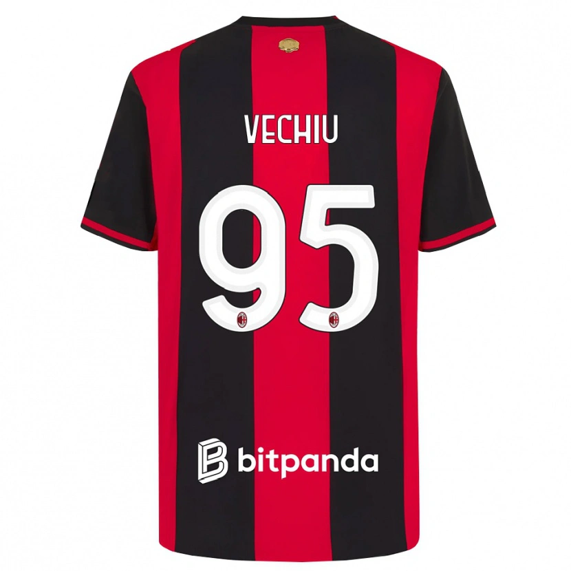 Danxen Kinder Christian Vechiu #95 Rot Schwarz Weiß Heimtrikot Trikot 2026/27 T-Shirt Österreich