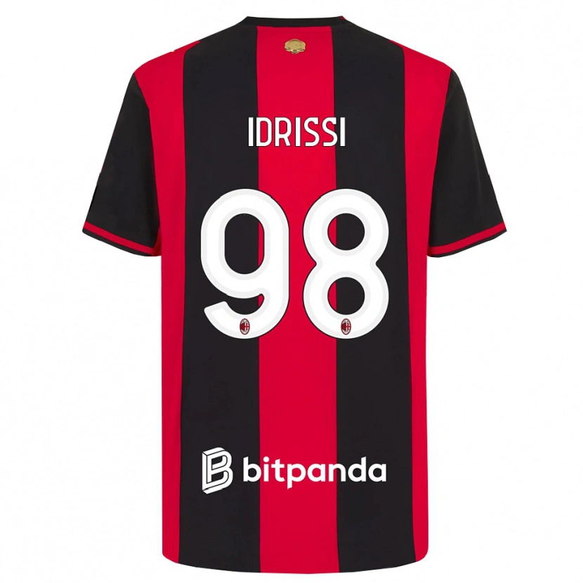 Danxen Kinder Yahya Idrissi #98 Rot Schwarz Weiß Heimtrikot Trikot 2026/27 T-Shirt Österreich