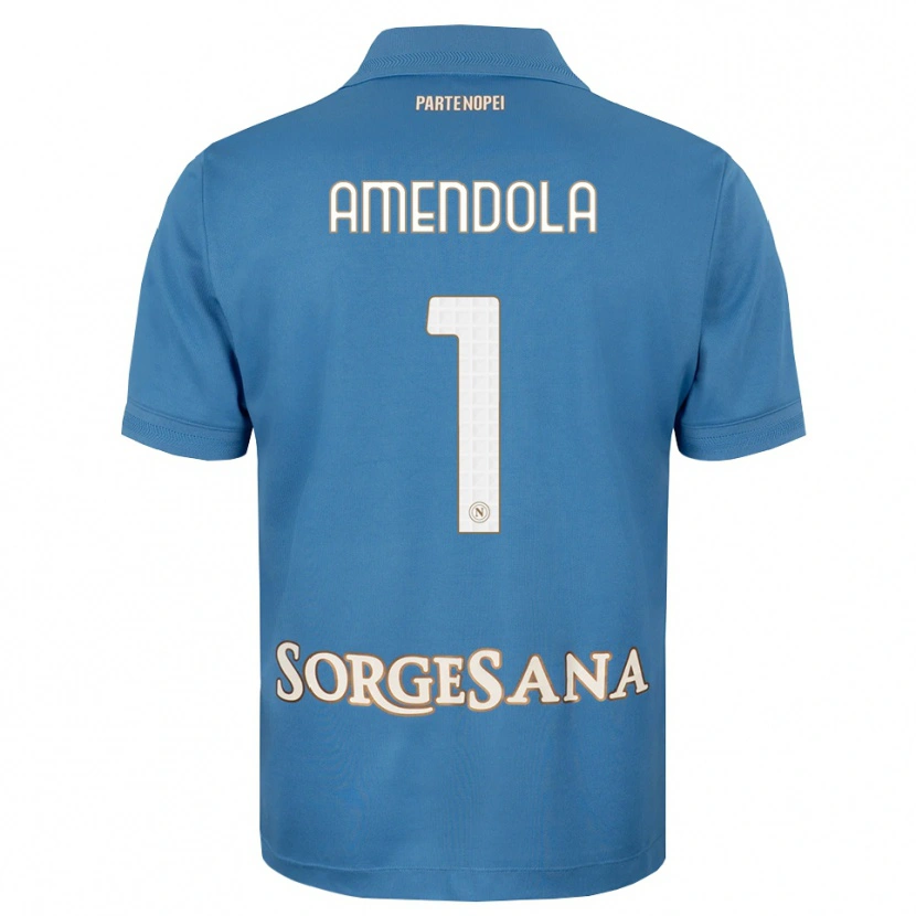 Danxen Kinder Antonio Amendola #1 Nebelblau Weiß Heimtrikot Trikot 2026/27 T-Shirt Österreich