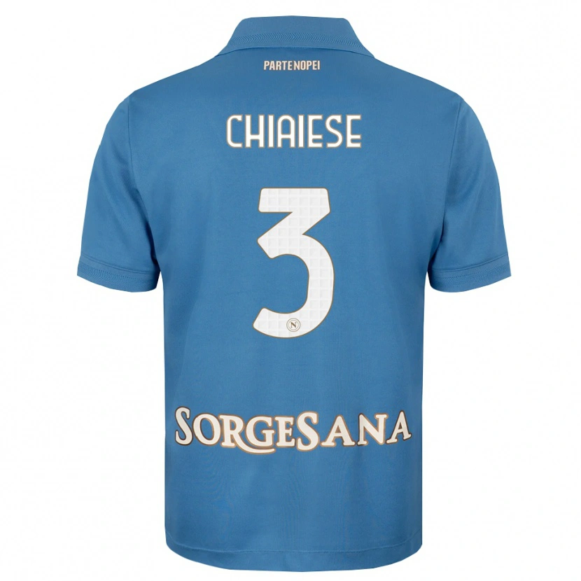 Danxen Kinder Riccardo Chiaiese #3 Nebelblau Weiß Heimtrikot Trikot 2026/27 T-Shirt Österreich