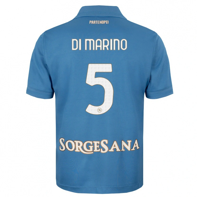 Danxen Kinder Paola Di Marino #5 Nebelblau Weiß Heimtrikot Trikot 2026/27 T-Shirt Österreich