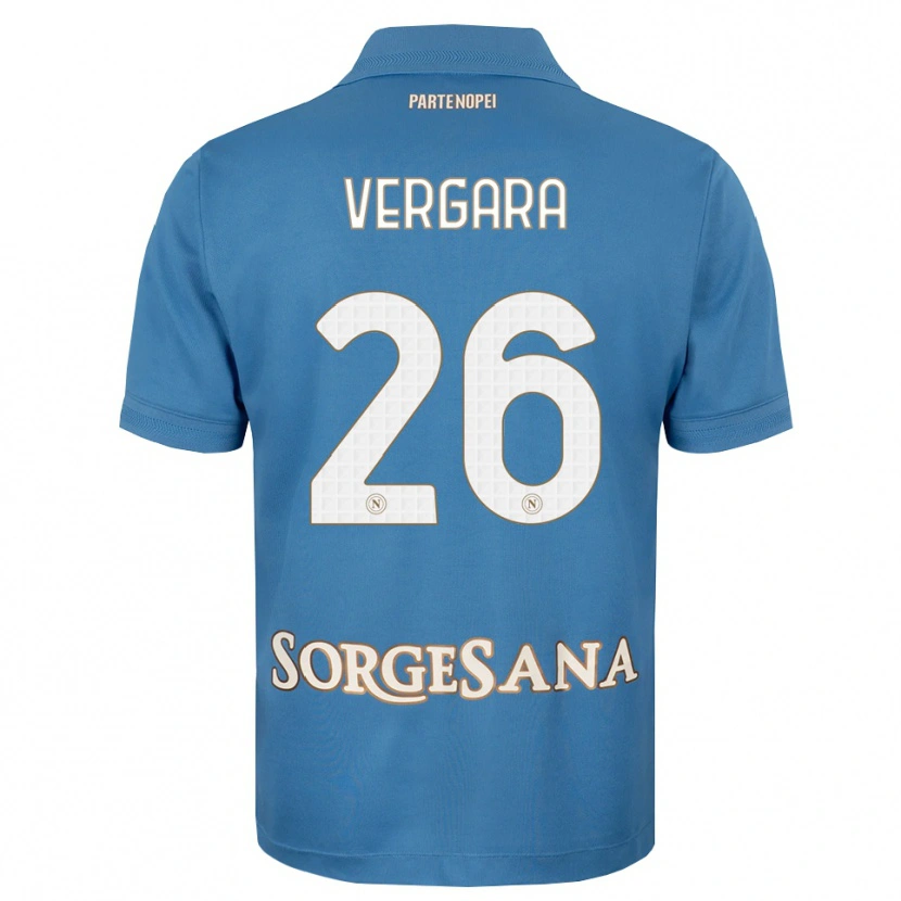 Danxen Kinder Antonio Vergara #26 Nebelblau Weiß Heimtrikot Trikot 2026/27 T-Shirt Österreich