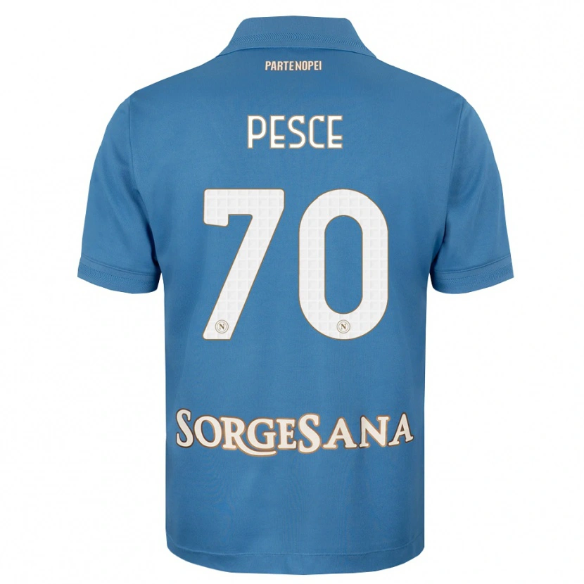 Danxen Kinder Antonio Pesce #70 Nebelblau Weiß Heimtrikot Trikot 2026/27 T-Shirt Österreich