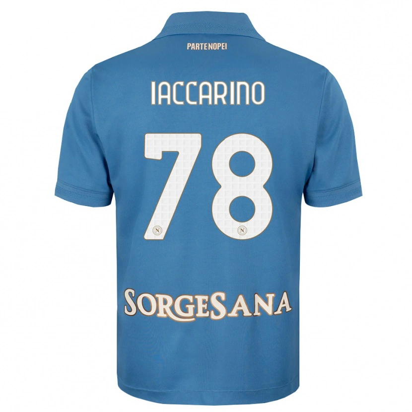 Danxen Kinder Gennaro Iaccarino #78 Nebelblau Weiß Heimtrikot Trikot 2026/27 T-Shirt Österreich