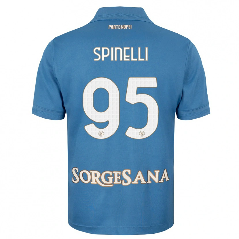 Danxen Kinder David Spinelli #95 Nebelblau Weiß Heimtrikot Trikot 2026/27 T-Shirt Österreich