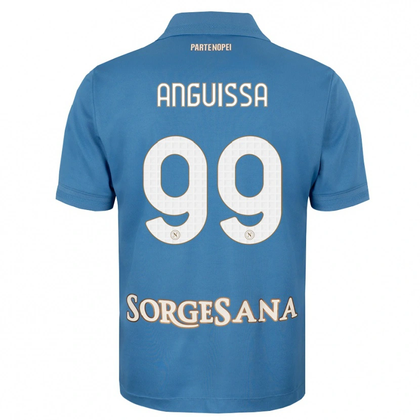 Danxen Kinder Frank Anguissa #99 Nebelblau Weiß Heimtrikot Trikot 2026/27 T-Shirt Österreich