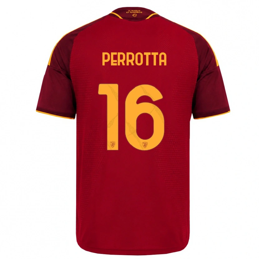 Danxen Kinder Mathias Perrotta #16 Rot Gold Gelb Heimtrikot Trikot 2026/27 T-Shirt Österreich