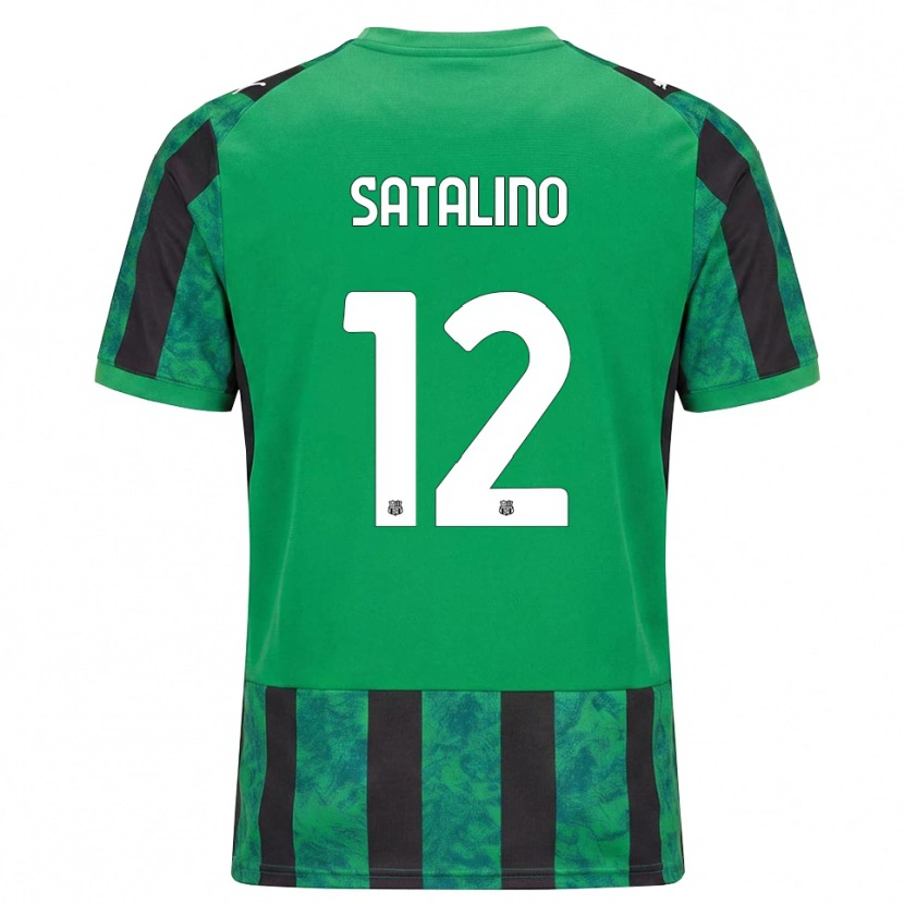 Danxen Kinder Giacomo Satalino #12 Grün Schwarz Weiß Heimtrikot Trikot 2026/27 T-Shirt Österreich