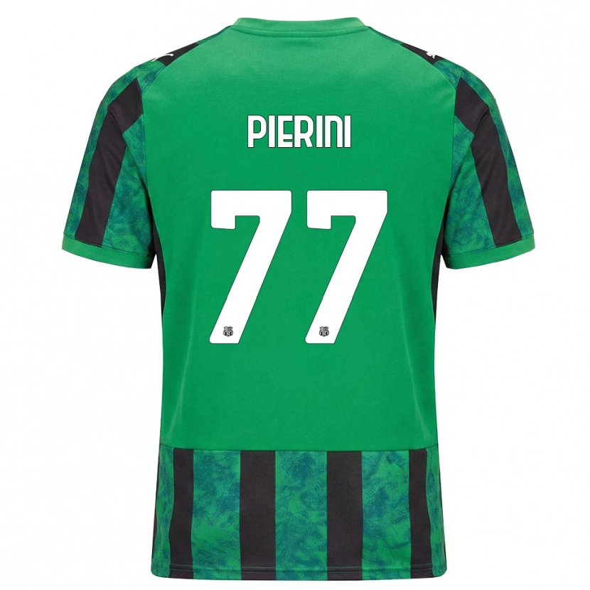 Danxen Kinder Nicholas Pierini #77 Grün Schwarz Weiß Heimtrikot Trikot 2026/27 T-Shirt Österreich
