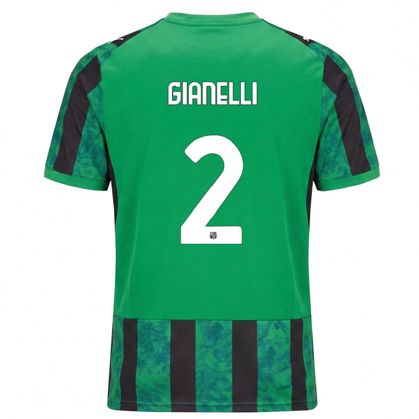 Danxen Kinder Christian Gianelli #2 Grün Schwarz Weiß Heimtrikot Trikot 2026/27 T-Shirt Österreich