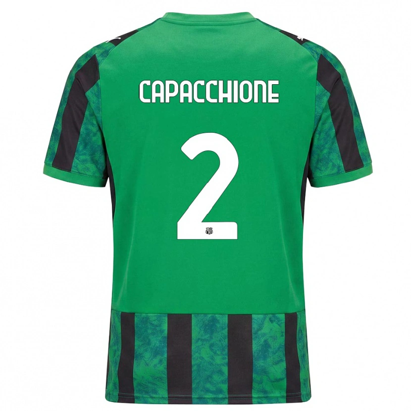 Danxen Kinder Cristian Capacchione #2 Grün Schwarz Weiß Heimtrikot Trikot 2026/27 T-Shirt Österreich