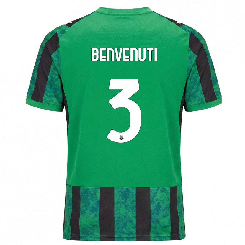 Danxen Kinder Tommaso Benvenuti #3 Grün Schwarz Weiß Heimtrikot Trikot 2026/27 T-Shirt Österreich