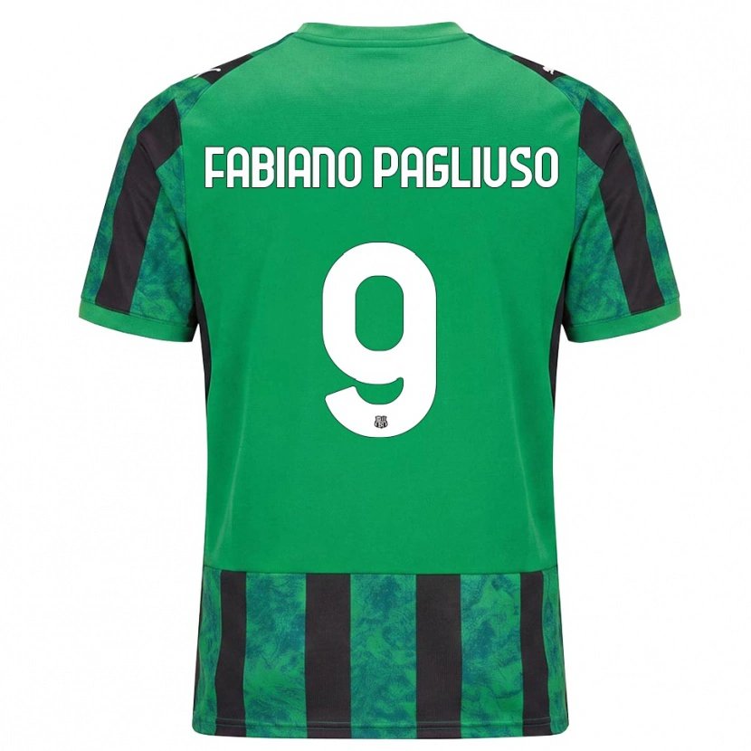 Danxen Kinder Paolo Fabiano Pagliuso #9 Grün Schwarz Weiß Heimtrikot Trikot 2026/27 T-Shirt Österreich