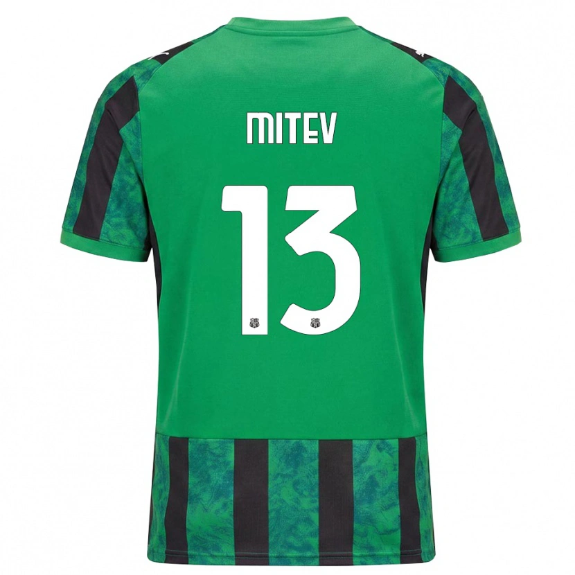 Danxen Kinder Nikola Mitev #13 Grün Schwarz Weiß Heimtrikot Trikot 2026/27 T-Shirt Österreich