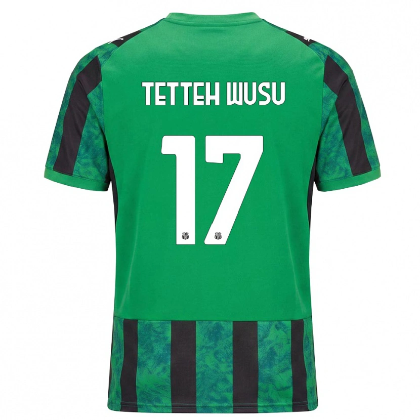 Danxen Kinder Mattias Tetteh Wusu #17 Grün Schwarz Weiß Heimtrikot Trikot 2026/27 T-Shirt Österreich