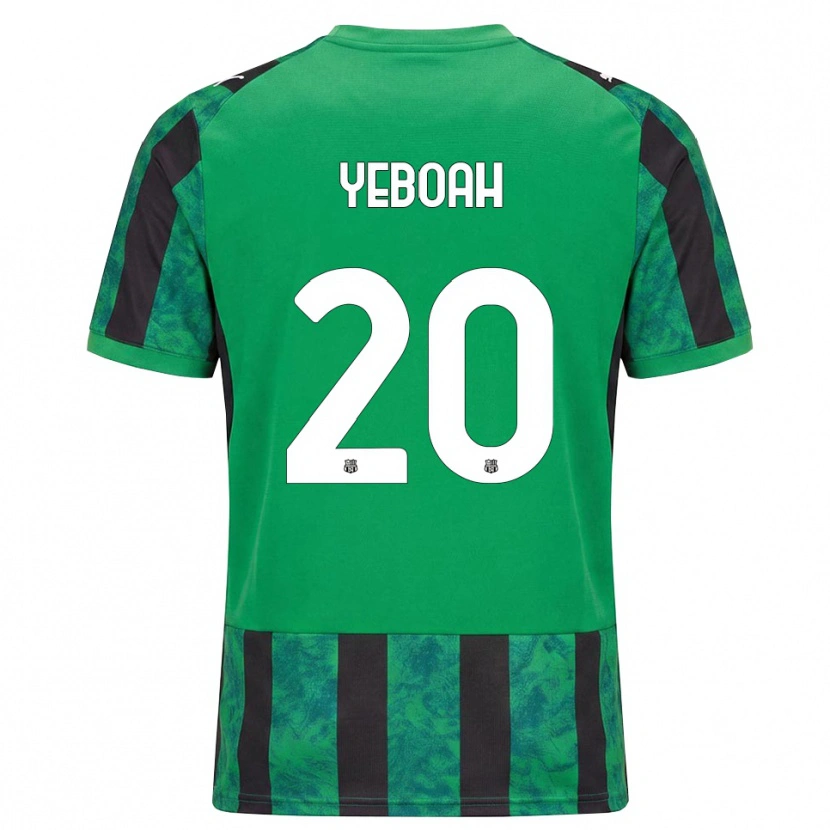 Danxen Kinder Daniel Yeboah #20 Grün Schwarz Weiß Heimtrikot Trikot 2026/27 T-Shirt Österreich