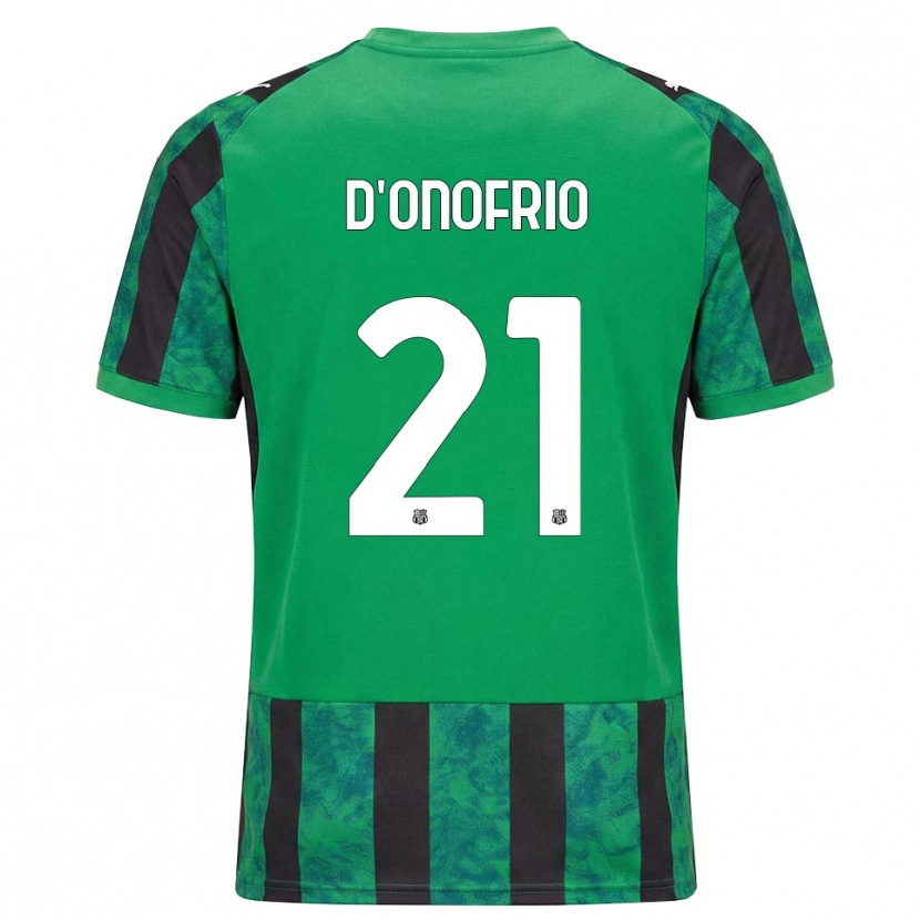 Danxen Kinder Karol D'onofrio #21 Grün Schwarz Weiß Heimtrikot Trikot 2026/27 T-Shirt Österreich