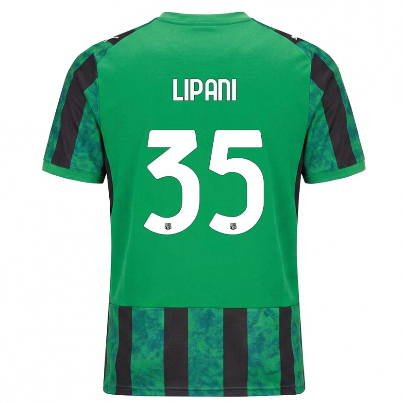Danxen Kinder Luca Lipani #35 Grün Schwarz Weiß Heimtrikot Trikot 2026/27 T-Shirt Österreich