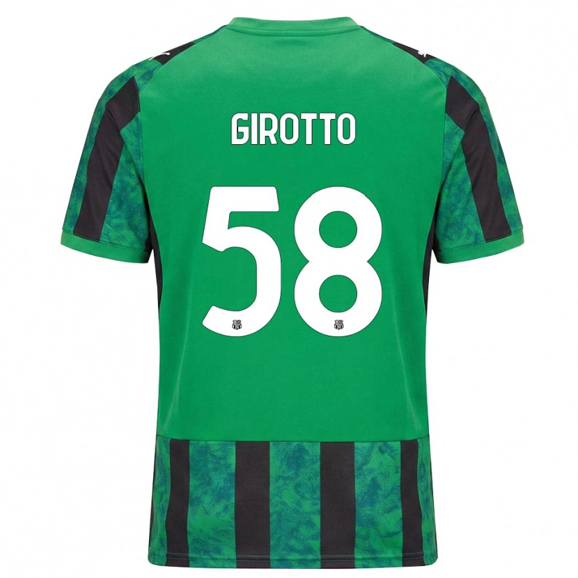 Danxen Kinder Emma Girotto #58 Grün Schwarz Weiß Heimtrikot Trikot 2026/27 T-Shirt Österreich