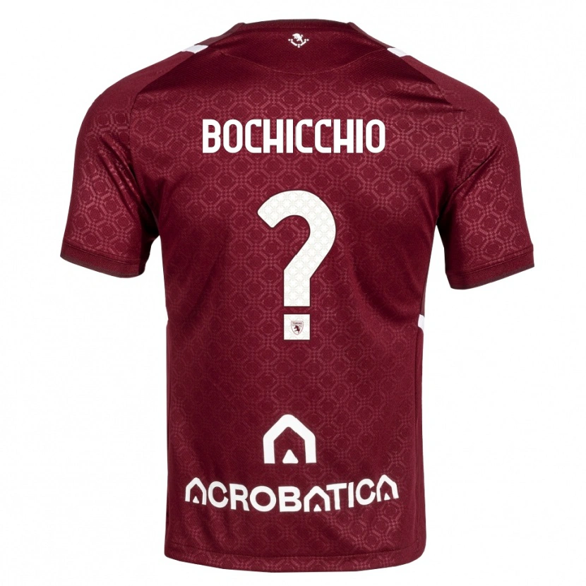 Danxen Kinder Francesco Bochicchio #0 Burgund Weiß Heimtrikot Trikot 2026/27 T-Shirt Österreich