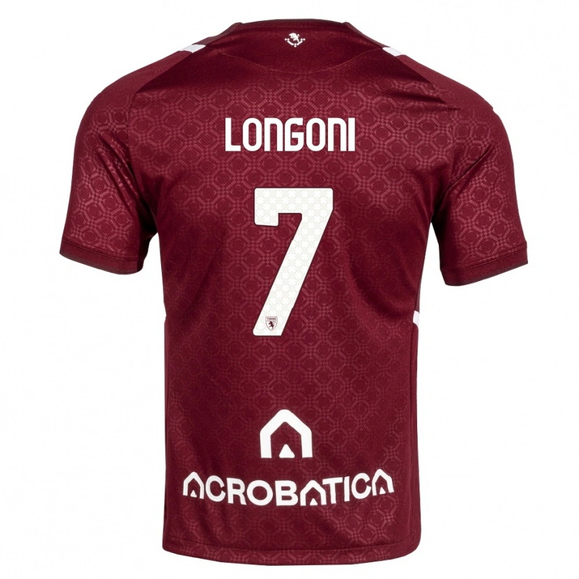 Danxen Kinder Marco Longoni #7 Burgund Weiß Heimtrikot Trikot 2026/27 T-Shirt Österreich