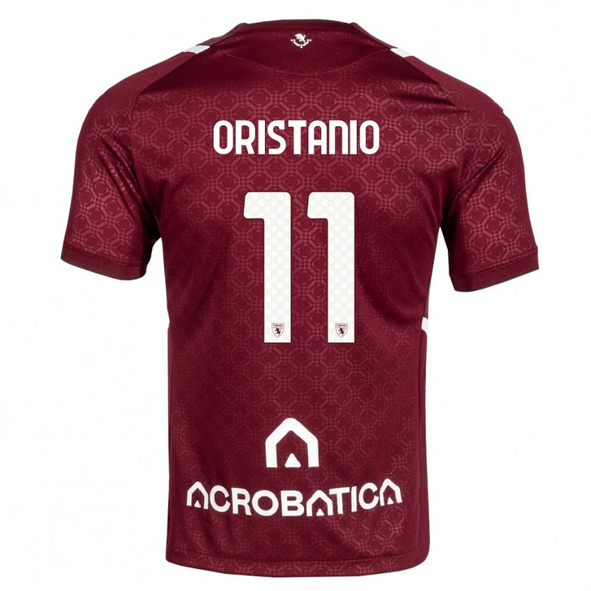 Danxen Kinder Gaetano Oristanio #11 Burgund Weiß Heimtrikot Trikot 2026/27 T-Shirt Österreich