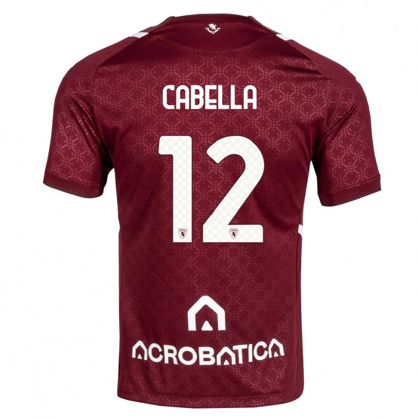 Danxen Kinder Matteo Cabella #12 Burgund Weiß Heimtrikot Trikot 2026/27 T-Shirt Österreich
