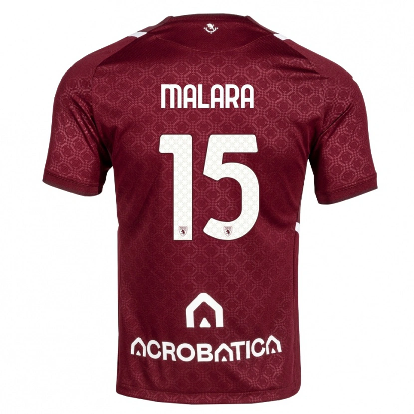 Danxen Kinder Sara Malara #15 Burgund Weiß Heimtrikot Trikot 2026/27 T-Shirt Österreich